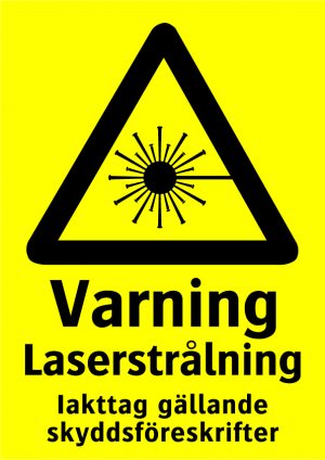 Varning Laserstrålning
